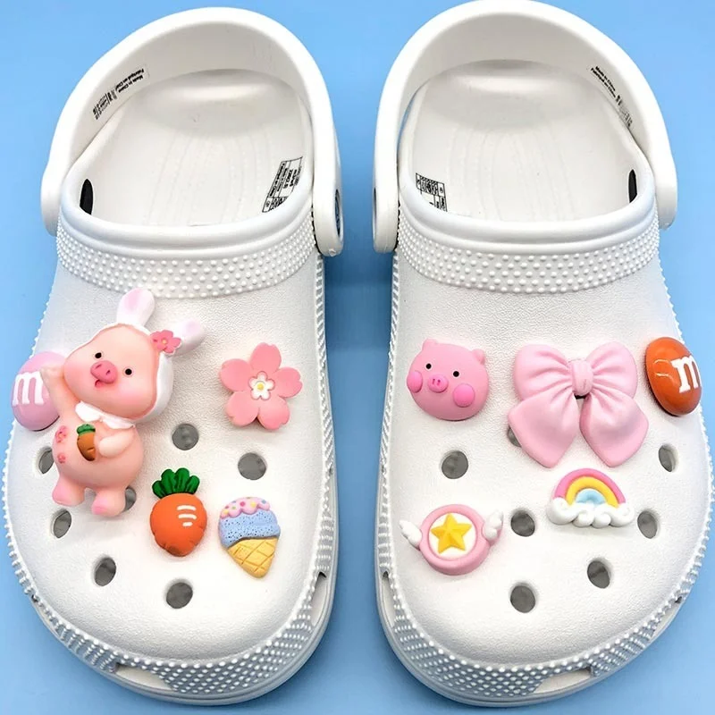 Fashion All-match Shoes Charms for Croc Pink Cute Pig Garden Shoe Decoration Lovely Bundle Croc Charms Anime Hot Sale Quality 
Fashion All-match Shoes Charms for Croc Pink Cute Pig Garden Shoe Decoration Lovely Bundle Croc Charms Anime Hot Sale Quality