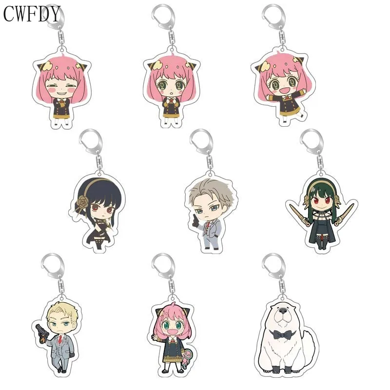 Anime SPY X FAMILY Key Chain Acrylic Cartoon Loyor Anya Yor Figure Keychains Metal Holder Key Ring Jewelry Cosplay Props For Fan
Anime SPY X FAMILY Key Chain Acrylic Cartoon Loyor Anya Yor Figure Keychains Metal Holder Key Ring Jewelry Cosplay Props For Fan