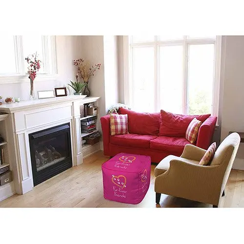 Forever Friends Pink Pouf, 18" x 18" x 18" For living room Leisure Sofa Furniture Chairs
Forever Friends Pink Pouf, 18" x 18" x 18" For living room Leisure Sofa Furniture Chairs