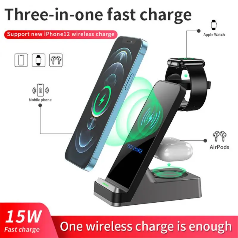 15W Qi Fast Wireless Charger Stand For IPhone 11 12 X 8 Apple Watch 3 In 1 Foldable Charging Dock Station For Airpods Pro IWatch
15W Qi Fast Wireless Charger Stand For IPhone 11 12 X 8 Apple Watch 3 In 1 Foldable Charging Dock Station For Airpods Pro IWatch