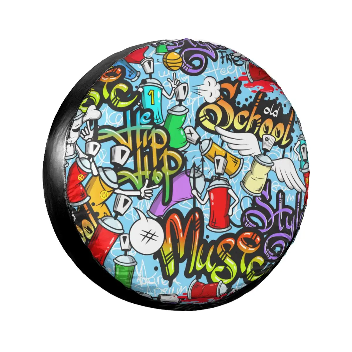 1PC Car Spare Tire Cover Graffiti Spray Can Characters Urban Auto Wheel Tire Storage Bag Vehicle Tyre Dust-proof Protector
1PC Car Spare Tire Cover Graffiti Spray Can Characters Urban Auto Wheel Tire Storage Bag Vehicle Tyre Dust-proof Protector