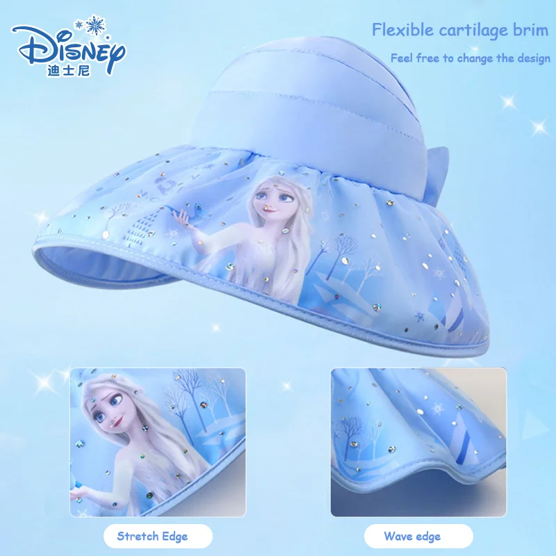 Детская Солнцезащитная шапка Disney с мультяшным изображением снежной и ледяной принцессы, мягкая и удобная поглощающая пот летняя шляпа от солнца для девочек
Детская Солнцезащитная шапка Disney с мультяшным изображением снежной и ледяной принцессы, мягкая и удобная поглощающая пот летняя шляпа от солнца для девочек