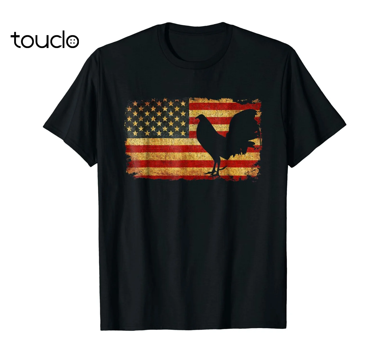 Винтажная футболка с флагом США для борьбы с петухом
Винтажная футболка с флагом США для борьбы с петухом