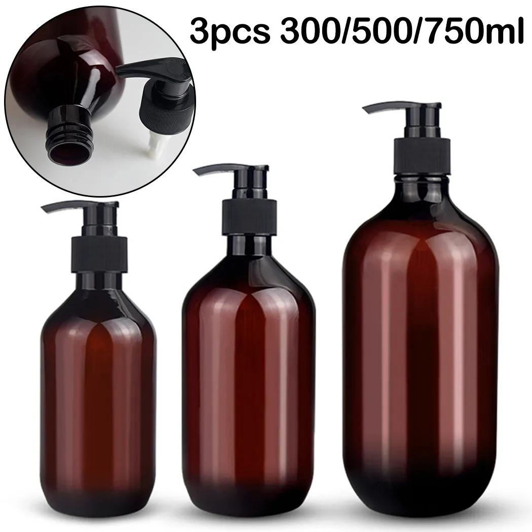 3pcs Pump Bottles Set Shampoo Soap Liquid Dispenser Bottle 300ml/500ml Empty Bottle Bathroom Supplies
3pcs Pump Bottles Set Shampoo Soap Liquid Dispenser Bottle 300ml/500ml Empty Bottle Bathroom Supplies