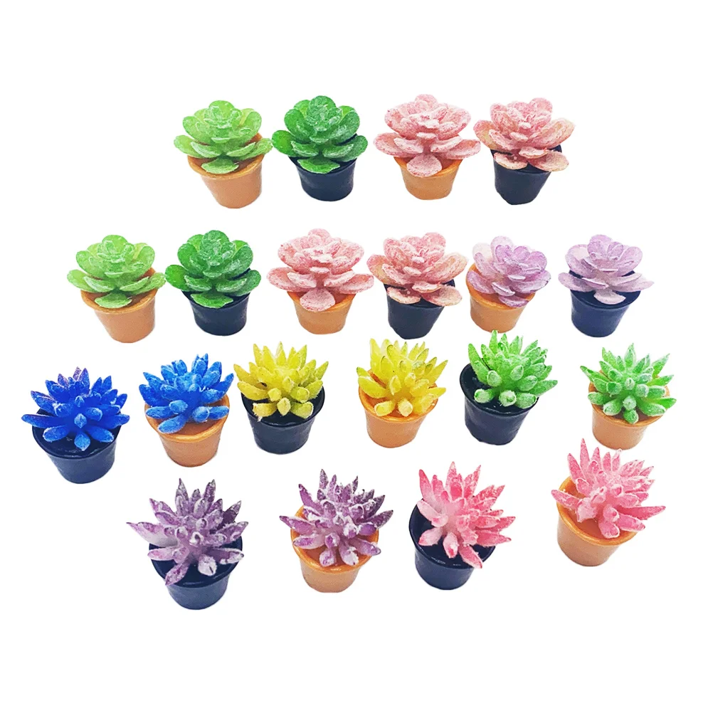 20 Pcs Artificial Bonsai Miniature Potted Miniature Artificial Succulents Bonsai Craft Mini Potted Tiny Fake Plants
20 Pcs Artificial Bonsai Miniature Potted Miniature Artificial Succulents Bonsai Craft Mini Potted Tiny Fake Plants