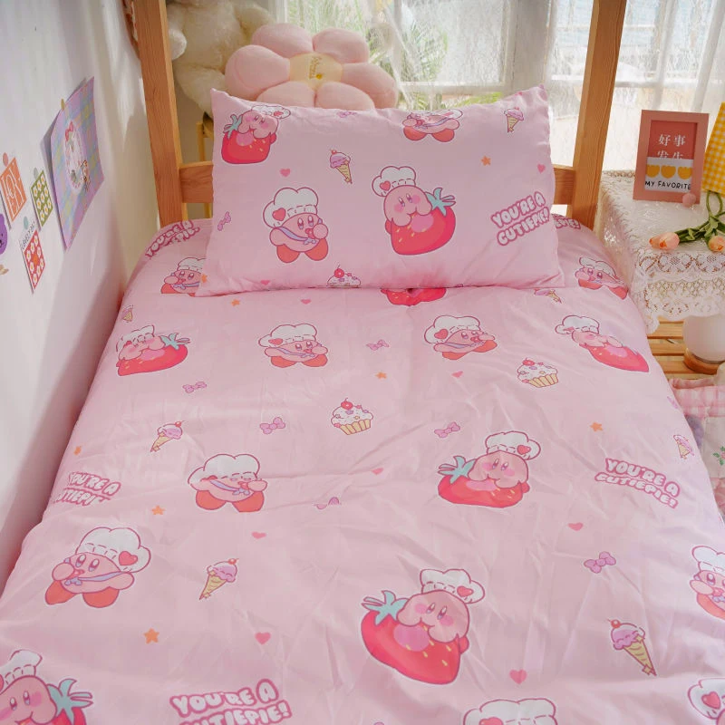 Kirby Bedding Four-Piece Set Anime Cartoon Student Dormitory Bed Quilt Cover Pillowcase 3-Piece Set Double Bed Four-Piece Set
Kirby Bedding Four-Piece Set Anime Cartoon Student Dormitory Bed Quilt Cover Pillowcase 3-Piece Set Double Bed Four-Piece Set