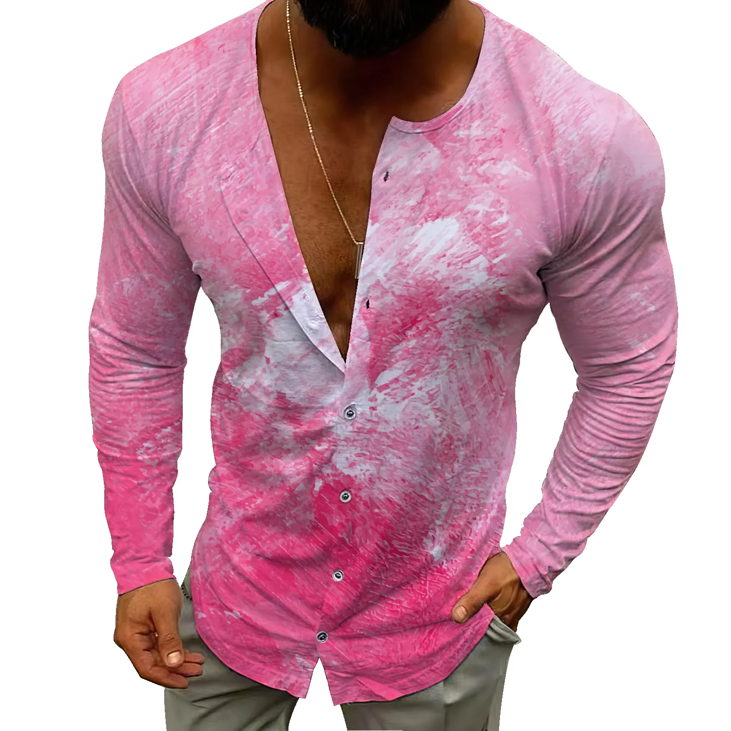 2022 new long-sleeved watercolor brush strokes graffiti simple all-match top trend men's single-breasted casual cardigan
2022 new long-sleeved watercolor brush strokes graffiti simple all-match top trend men's single-breasted casual cardigan