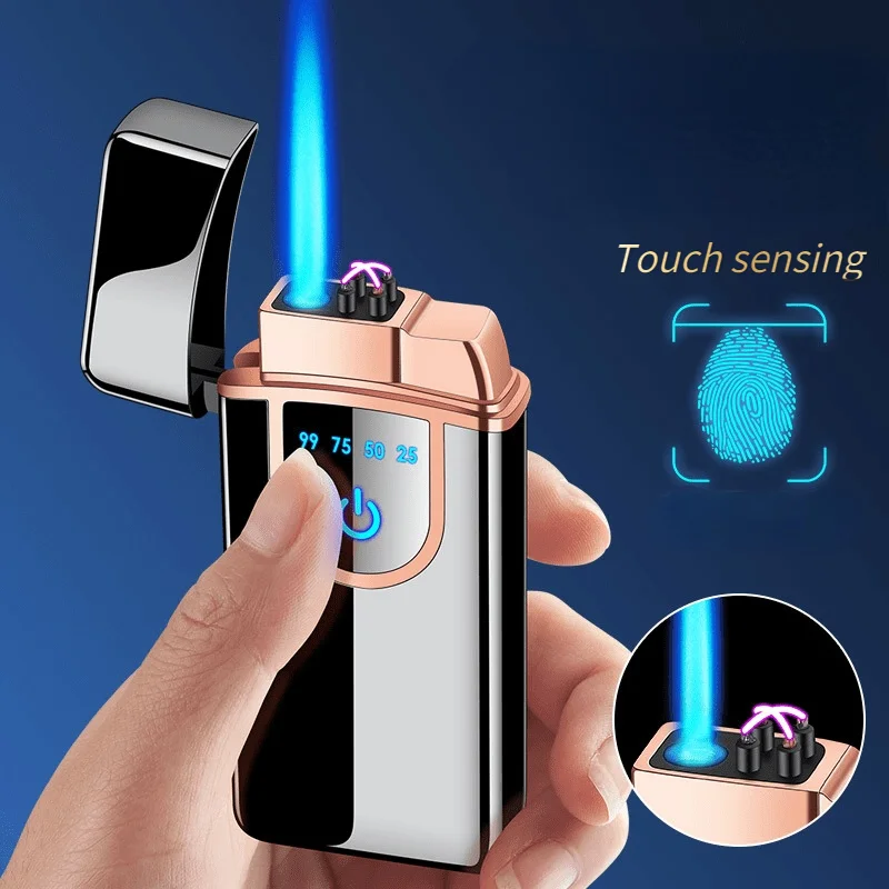 Touch Sensing USB Rechargeable Lighter Both Gas And Electricity Can Be Used As A Lighter New Double Fire Cigarette Lighter Gifts
Touch Sensing USB Rechargeable Lighter Both Gas And Electricity Can Be Used As A Lighter New Double Fire Cigarette Lighter Gifts