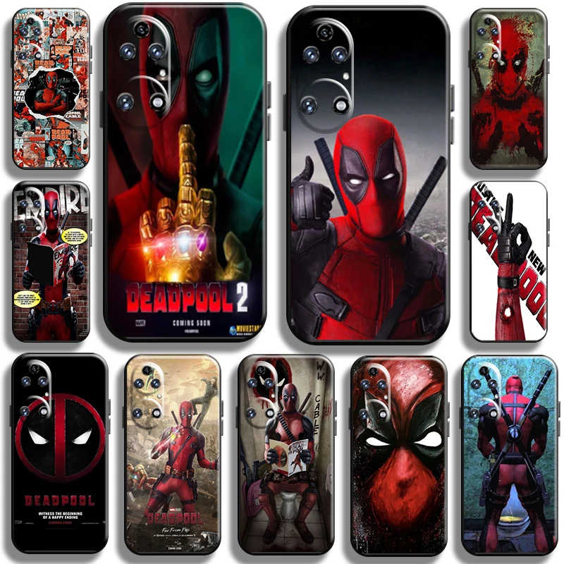 Marvel Deadpool Phone Case for Huawei P50 P50 Pro Soft Cases TPU Cover Shockproof Liquid Silicon Back Black Coque Shell
Marvel Deadpool Phone Case for Huawei P50 P50 Pro Soft Cases TPU Cover Shockproof Liquid Silicon Back Black Coque Shell