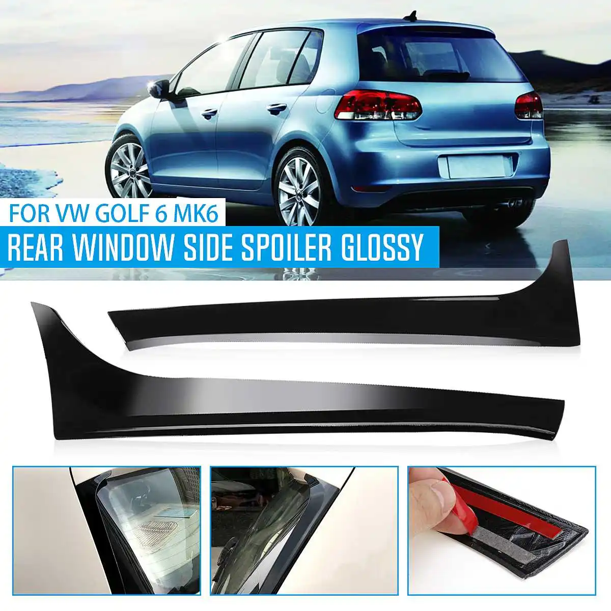 Gloss Black Rear Window Side Spoiler Canard Canards Splitter For VW Golf 6 MK6 GTI/GTR/GTD 2008 2009 2010 2011 2012 2013
Gloss Black Rear Window Side Spoiler Canard Canards Splitter For VW Golf 6 MK6 GTI/GTR/GTD 2008 2009 2010 2011 2012 2013