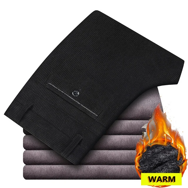 2023 Trendy Men's Brushed Liner Thicken Warm Pants Straight Corduroy Social Trousers Stretch High Quality New Casual Winter
2023 Trendy Men's Brushed Liner Thicken Warm Pants Straight Corduroy Social Trousers Stretch High Quality New Casual Winter