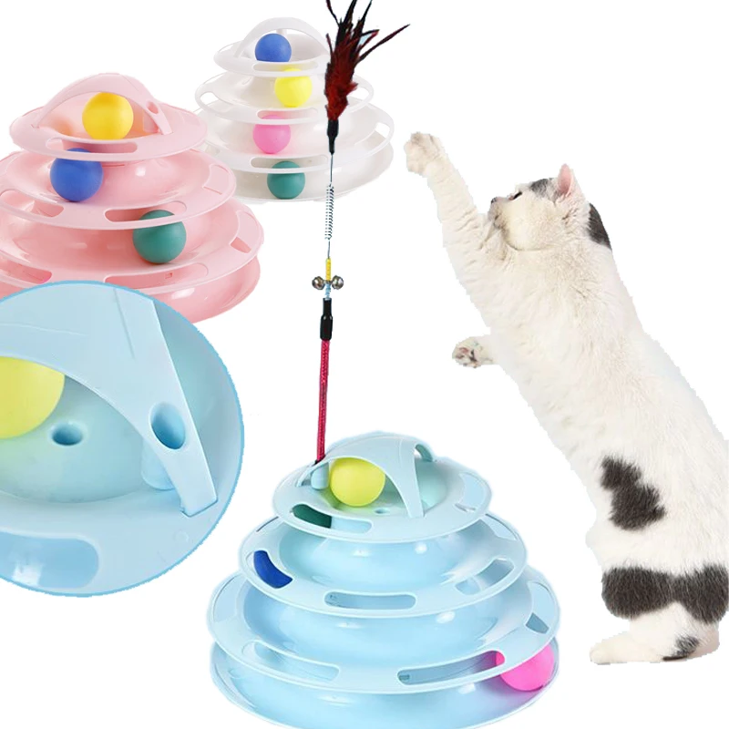 Cat Toy Roller 4 level Turntable Cat Toy Ball with 4 Colored Balls To Interact with Kittens Fun Mental and Physical Exercises
Cat Toy Roller 4 level Turntable Cat Toy Ball with 4 Colored Balls To Interact with Kittens Fun Mental and Physical Exercises