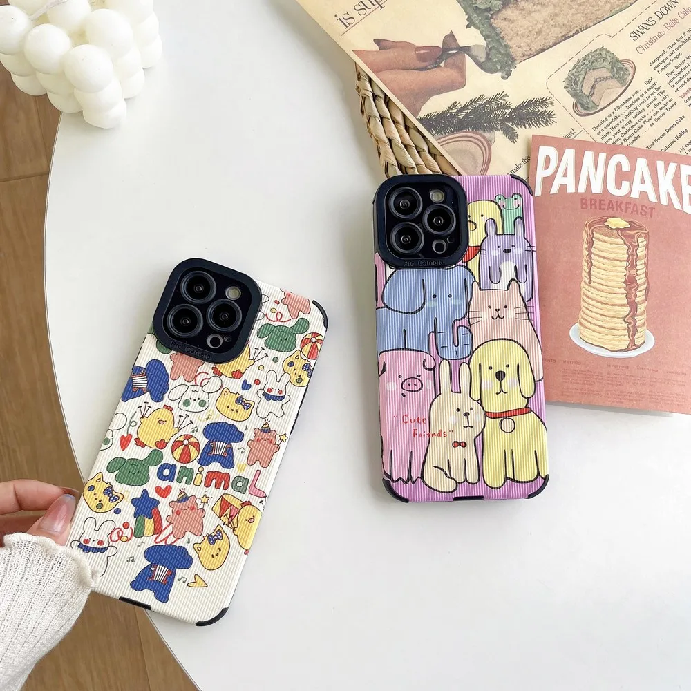 

Graffiti Animals Pattern Case For iphone 14Pro 14 13ProMax 13Pro 13 12 12ProMax 12Pro 11ProMax 11 X XS XR XSMAX 7 8 Soft Shell