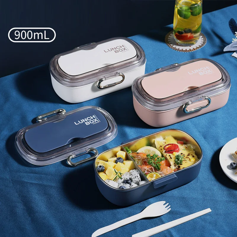 304 Stainless Steel Insulated Lunch Box Sealed Crisper Compartment Bento Boxes Outdoor Portable Students Office Food Containers
304 Stainless Steel Insulated Lunch Box Sealed Crisper Compartment Bento Boxes Outdoor Portable Students Office Food Containers