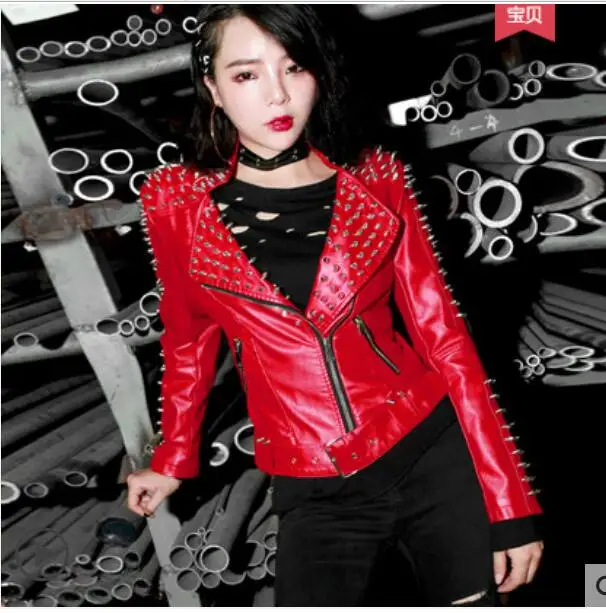 2022 New Autumn Winter European American Style Punk Rivet PU Leather Jackets Short Motorcycle Jacket
2022 New Autumn Winter European American Style Punk Rivet PU Leather Jackets Short Motorcycle Jacket