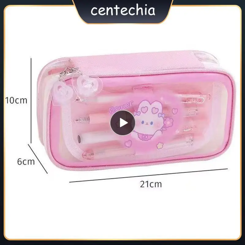 Pvc Canvas Comes With Cartoon Pendant Pencil Case Waterproof And Dustproof Pencil Box Protective Film Design Pencil Storage
Pvc Canvas Comes With Cartoon Pendant Pencil Case Waterproof And Dustproof Pencil Box Protective Film Design Pencil Storage