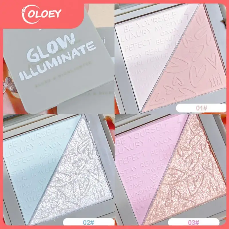 Blush Powder Blusher Highlights Two-tone Powder Three-dimensional Modification Fine Flash Two-color Eye Shadow Blush Blue 
Blush Powder Blusher Highlights Two-tone Powder Three-dimensional Modification Fine Flash Two-color Eye Shadow Blush Blue