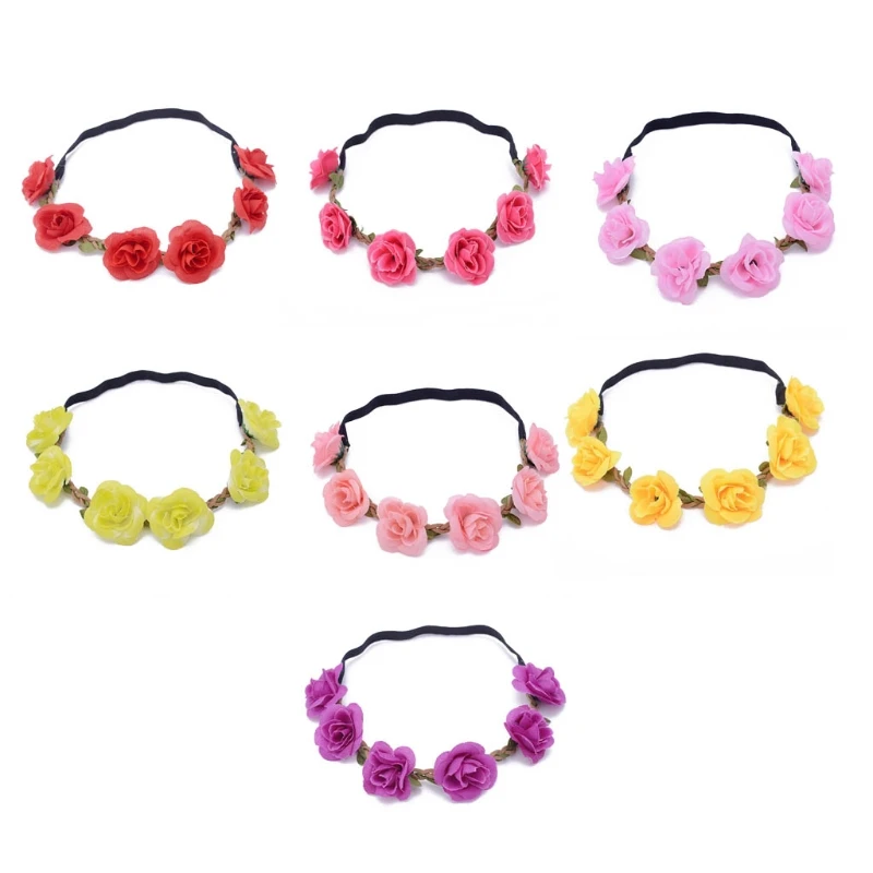Flower Wreath Boho Artificial Floral Crown Bridal Headpiece Greenery with Elastic Band for Wedding Ceremony Party
Flower Wreath Boho Artificial Floral Crown Bridal Headpiece Greenery with Elastic Band for Wedding Ceremony Party