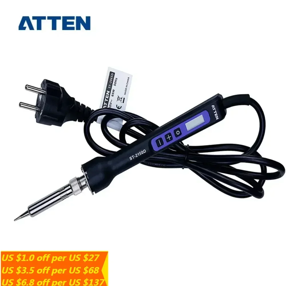 ATTEN ST-2150D 150W Soldering Iron 220V/110V With Digital LCD Display Temperature Adjustable Soldering Iron
ATTEN ST-2150D 150W Soldering Iron 220V/110V With Digital LCD Display Temperature Adjustable Soldering Iron