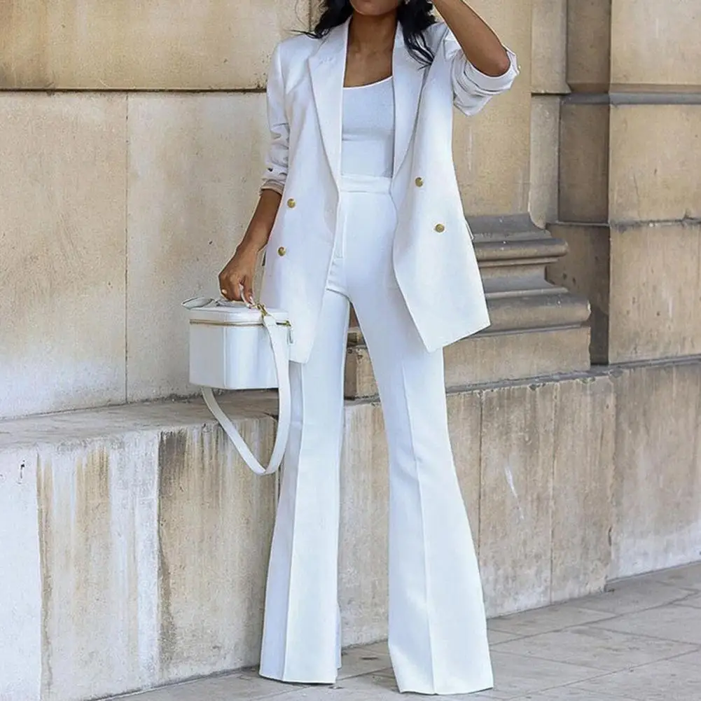 Women Solid Blazer Set Fall 2022 Casual Office Lady Blazers Jacket Wide-leg Pants Business Blazer Suit Hight Waist Blazer Suit
Women Solid Blazer Set Fall 2022 Casual Office Lady Blazers Jacket Wide-leg Pants Business Blazer Suit Hight Waist Blazer Suit