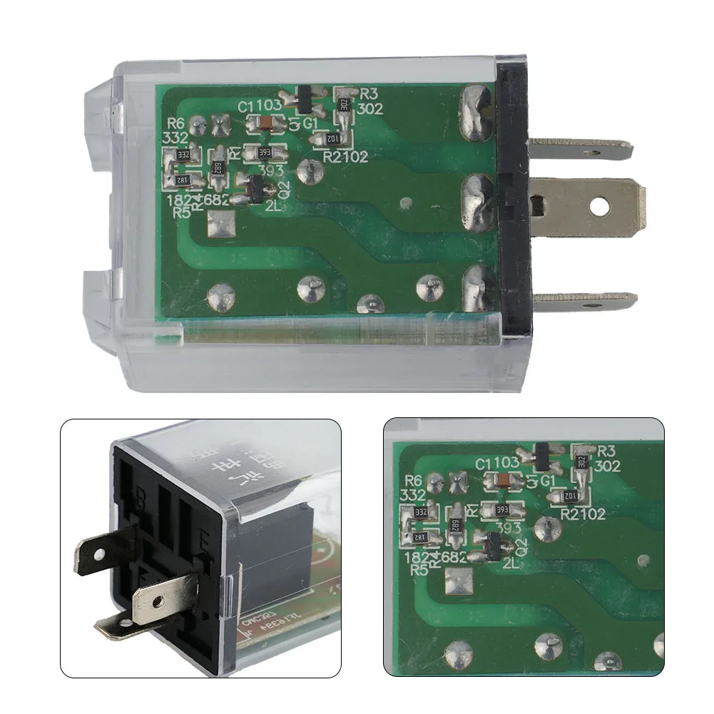 12V 3Pin Car LED Light Flasher Relay Turn Signal Rate Control Blinker Relay 180W Electronic Turn Signal Blinker Indicator Relays
12V 3Pin Car LED Light Flasher Relay Turn Signal Rate Control Blinker Relay 180W Electronic Turn Signal Blinker Indicator Relays