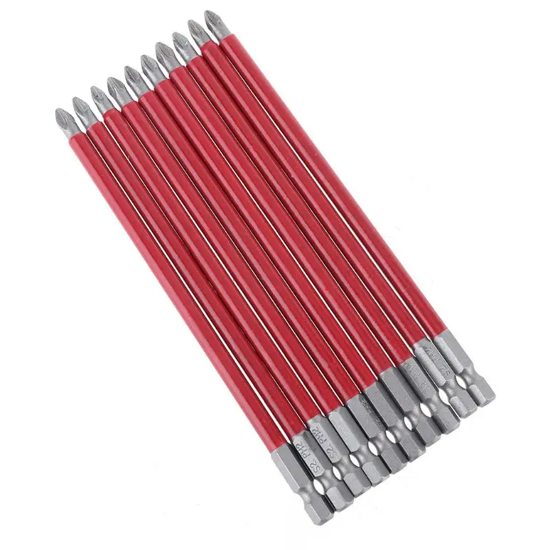 10pcs PH2 150mm Power Drill Bit Set Long Reach Non Slip 1/4'' Screwdriver DropShipping
10pcs PH2 150mm Power Drill Bit Set Long Reach Non Slip 1/4'' Screwdriver DropShipping