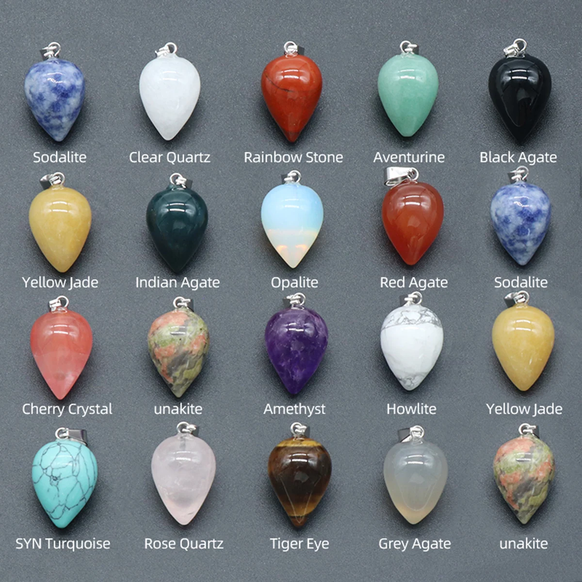 Natural Stone Necklace Pendant Water Drop Shape Gemstone Exquisite Charms for Jewelry Making Diy Bracelet Earrings Accessories
Natural Stone Necklace Pendant Water Drop Shape Gemstone Exquisite Charms for Jewelry Making Diy Bracelet Earrings Accessories