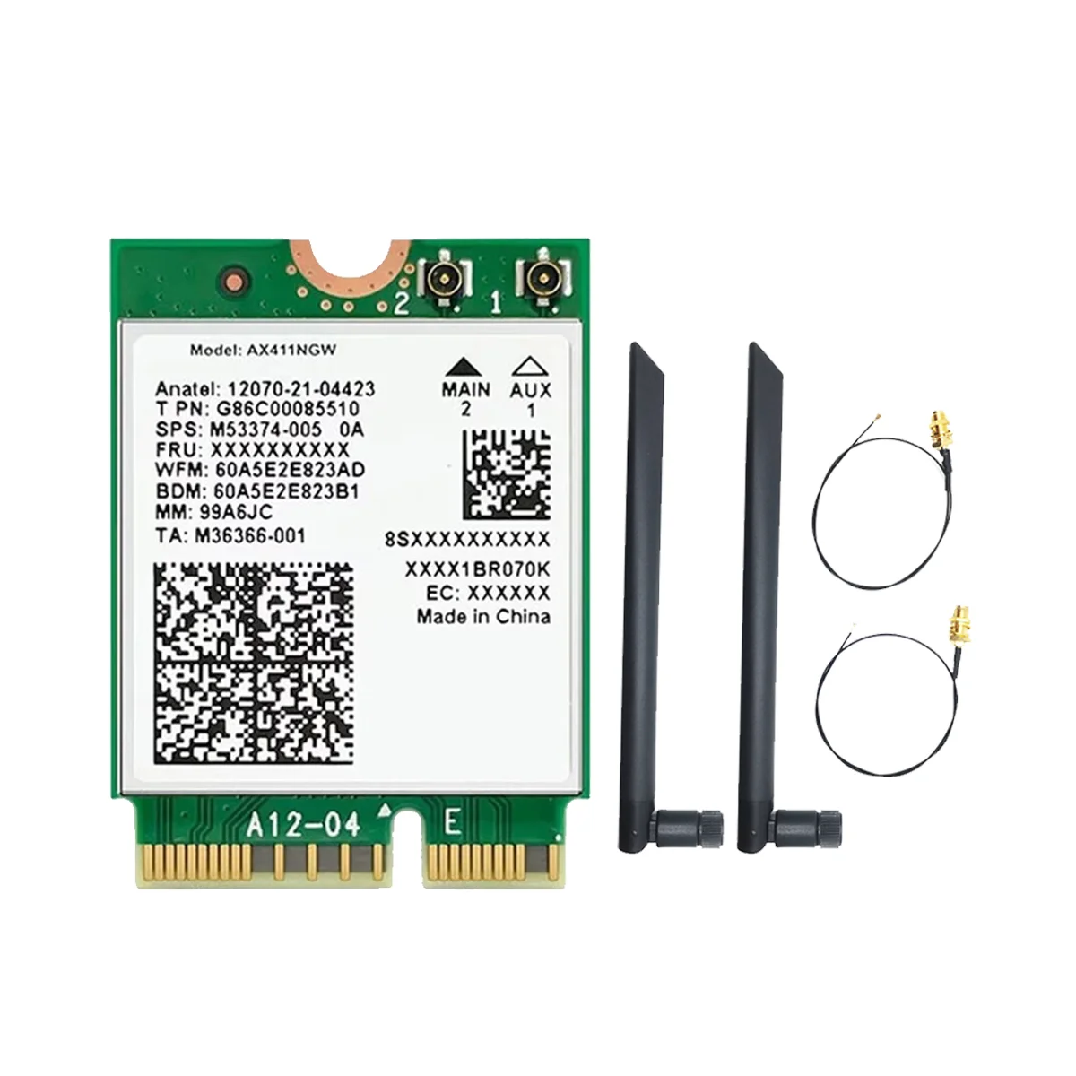 Для Intel AX411 WiFi карта + 8 дБ антенна WiFi 6E CNVio2 BT 5,3 трехдиапазонный 5374 Мбит/с WiFi адаптер для ноутбука/ПК Win10/11-64-бит
Для Intel AX411 WiFi карта + 8 дБ антенна WiFi 6E CNVio2 BT 5,3 трехдиапазонный 5374 Мбит/с WiFi адаптер для ноутбука/ПК Win10/11-64-бит