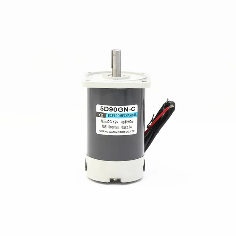 5D90GN-CC 90W PMDC motor 12V/24V High Speed DC Motor 1800 rpm 3000rpm Low Noise Adjustable Speed Electric Machine CW/CCW
5D90GN-CC 90W PMDC motor 12V/24V High Speed DC Motor 1800 rpm 3000rpm Low Noise Adjustable Speed Electric Machine CW/CCW
