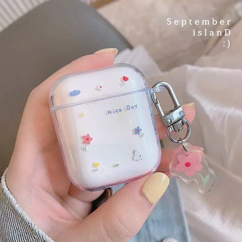 NEW2023 Fresh Flower Earphone Case For AirPods 1 2 Pro Case Transparent TPU Air pods 3 Bluetooth Earphone Charging Box With Keyr
NEW2023 Fresh Flower Earphone Case For AirPods 1 2 Pro Case Transparent TPU Air pods 3 Bluetooth Earphone Charging Box With Keyr