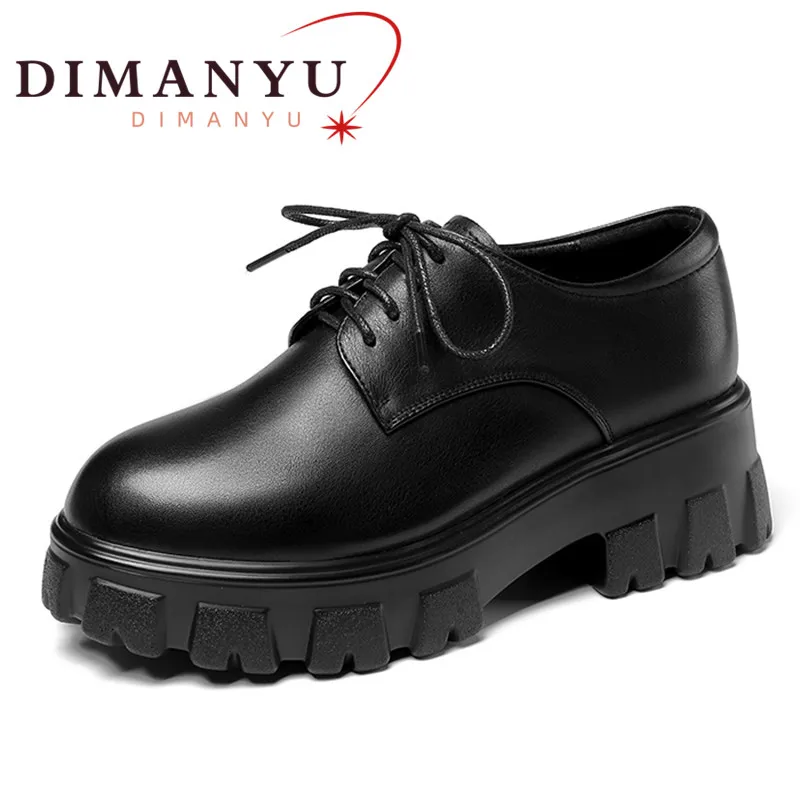 DIMANYU Women Footwear Spring Platform 2022 New British Style Genuine Leather Shoes Women Large Size 35-43 Ladies Shoes
DIMANYU Women Footwear Spring Platform 2022 New British Style Genuine Leather Shoes Women Large Size 35-43 Ladies Shoes