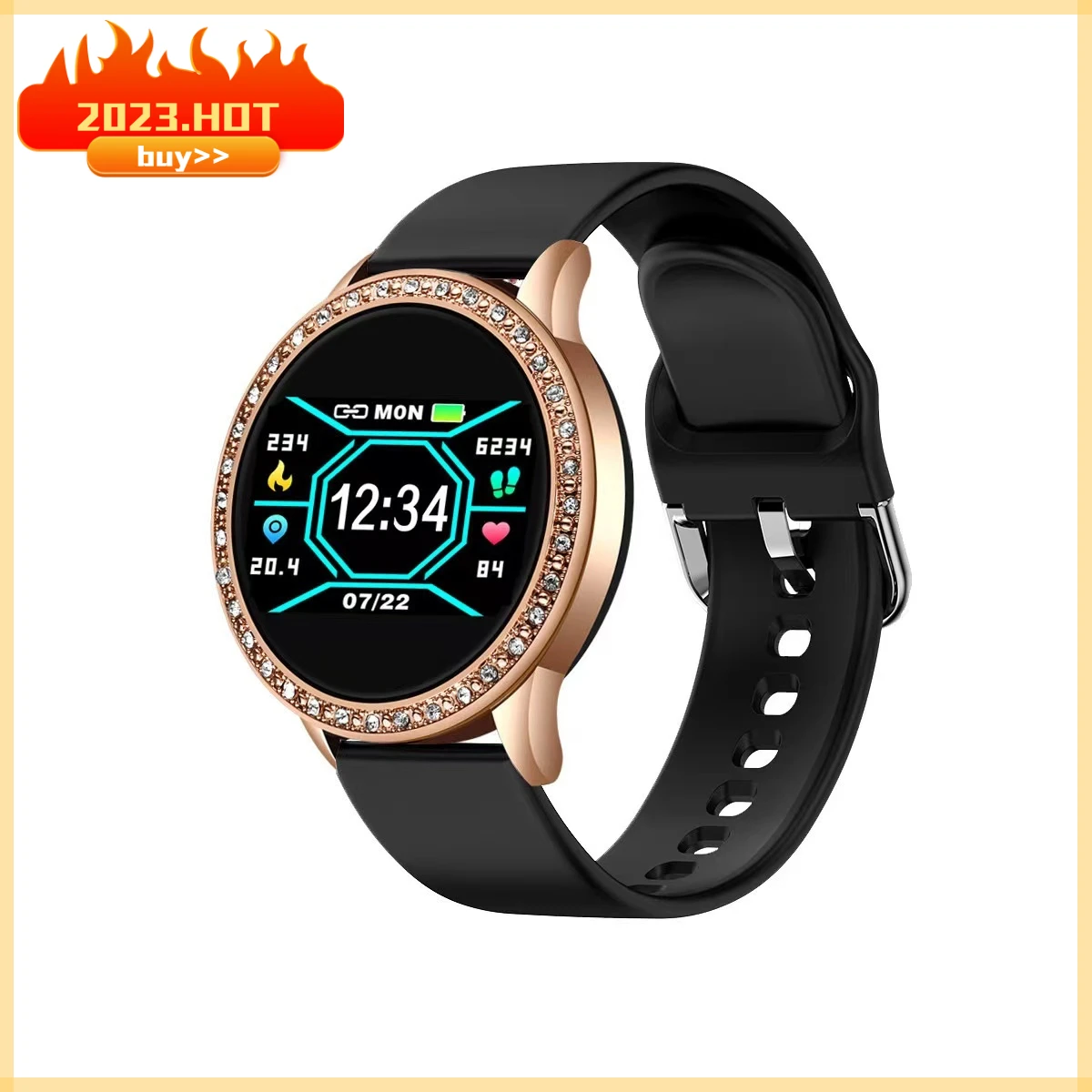 2023 new color screen smart watch Women's full-touch fitness tracker Blood pressure smart watch Women's smart watch Hot Sale
2023 new color screen smart watch Women's full-touch fitness tracker Blood pressure smart watch Women's smart watch Hot Sale