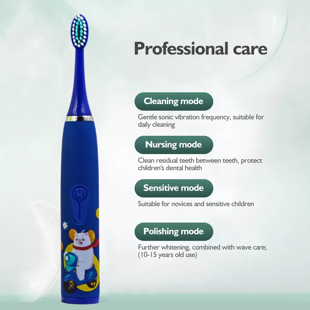 Children Electric Toothbrush Cartoon Pattern Kids with Replace The Toothbrush Head Ultrasonic Electric Toothbrush
Children Electric Toothbrush Cartoon Pattern Kids with Replace The Toothbrush Head Ultrasonic Electric Toothbrush