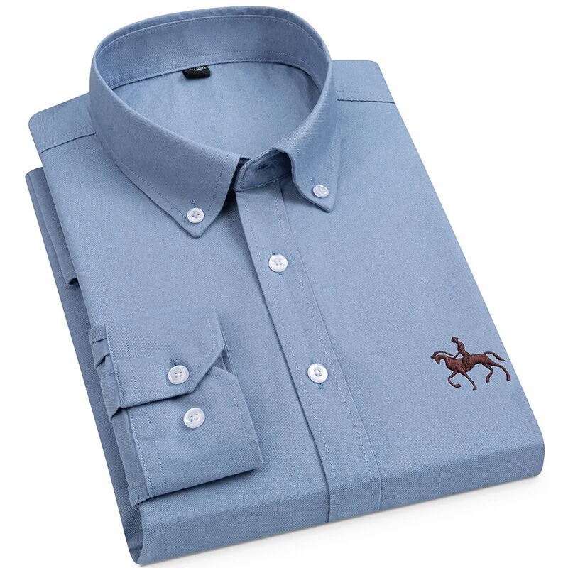 Plus Size Plaid Shirts for Men Long Sleeve 100% Cotton Oxford Shirt Casual Man without Pocket Regular Fit New Solid Comfrotable
Plus Size Plaid Shirts for Men Long Sleeve 100% Cotton Oxford Shirt Casual Man without Pocket Regular Fit New Solid Comfrotable