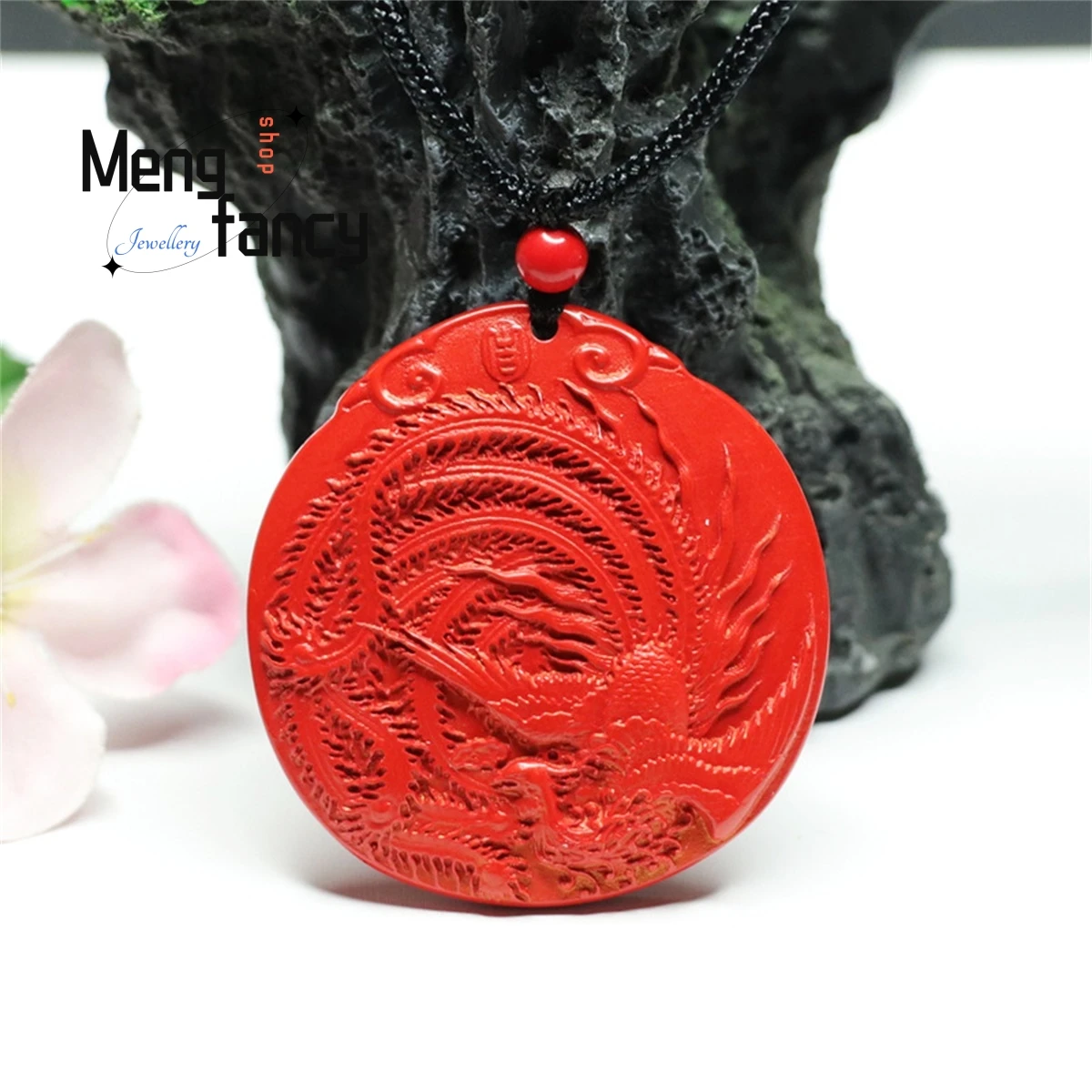 Natural Cinnabar Phoenix Pendant Simple Generous Personality Versatile Vintage Ethnic Men Women Jewelry Mascot Amulet Fine Gift
Natural Cinnabar Phoenix Pendant Simple Generous Personality Versatile Vintage Ethnic Men Women Jewelry Mascot Amulet Fine Gift