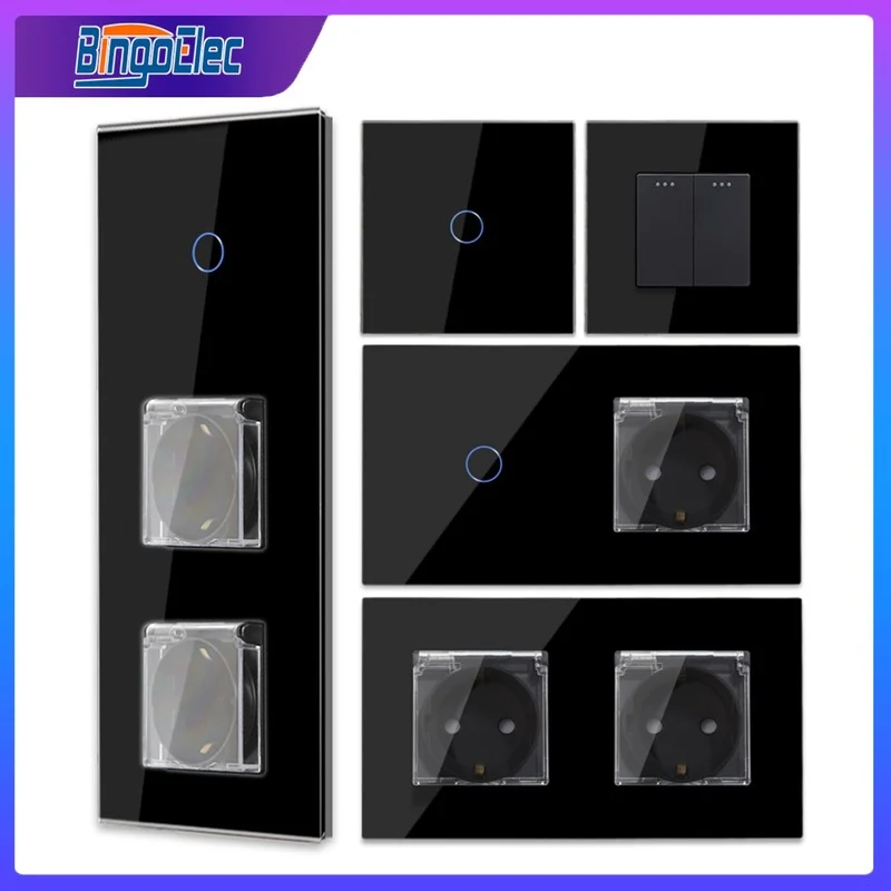 Bingoelec Black Light Touch Switch and Waterproof Socket With Crystal Glass Panel Home Improvement
Bingoelec Black Light Touch Switch and Waterproof Socket With Crystal Glass Panel Home Improvement