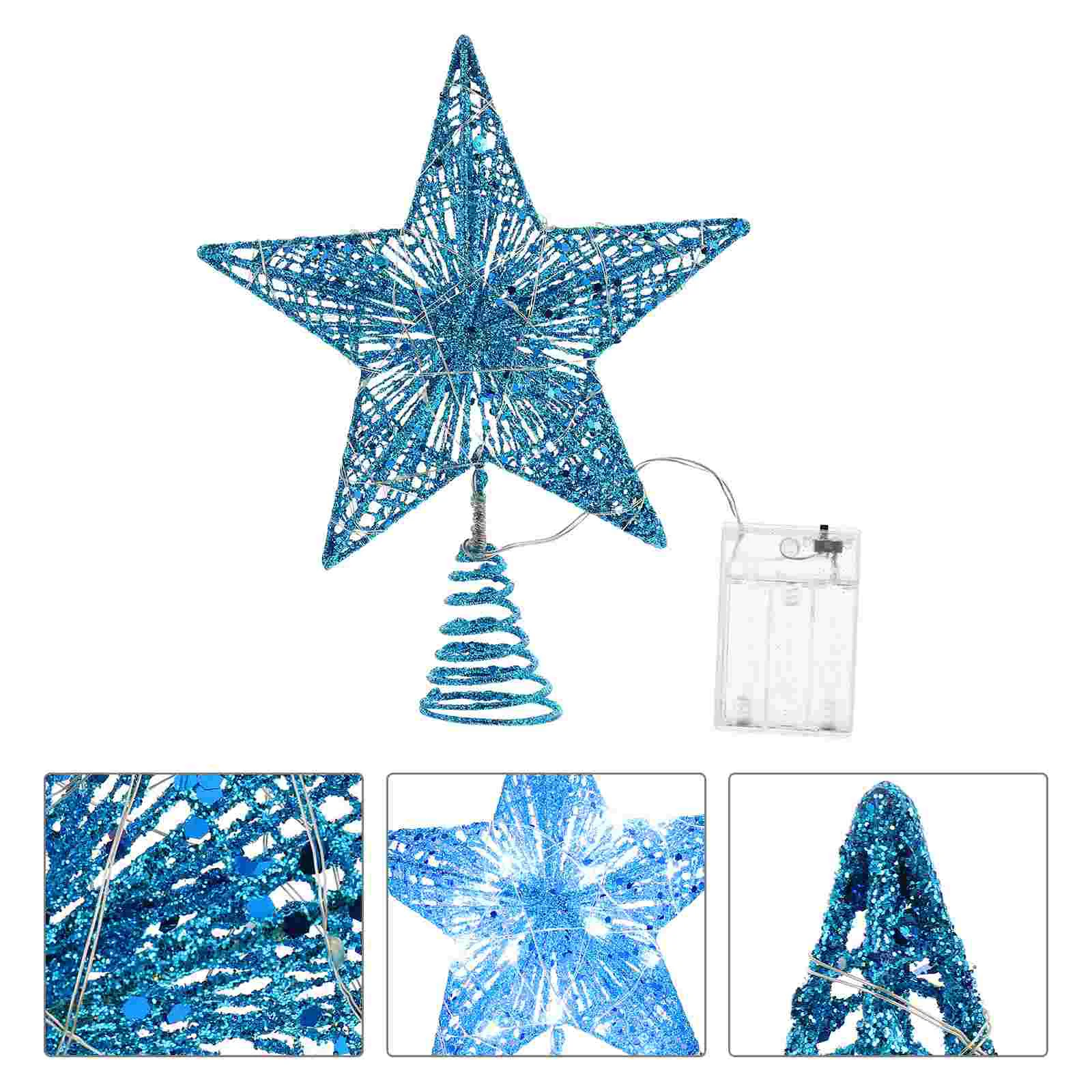 Christmas Decorations Tree Top Star Xmas Adornment Pentagram Ornament Shine Hollow-Our
Christmas Decorations Tree Top Star Xmas Adornment Pentagram Ornament Shine Hollow-Our