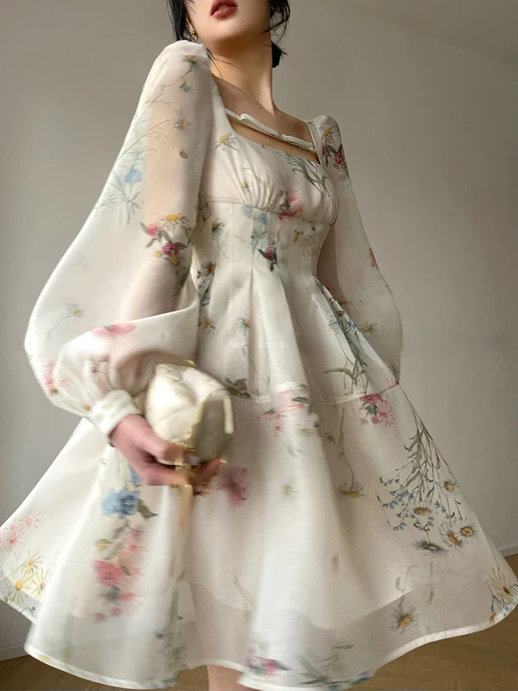 2023 Summer Korean Fashion Y2k Mini Dress Woman Beach Chiffon Elegant Floral Sundress Party Casual Vintage Dress Office Lady
2023 Summer Korean Fashion Y2k Mini Dress Woman Beach Chiffon Elegant Floral Sundress Party Casual Vintage Dress Office Lady