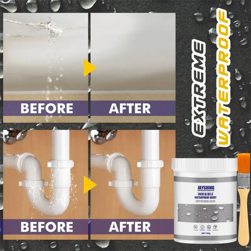 Waterproof Sealant Agent Transparent Glue Toilet AntiLeak Nano Glue Roof Repair Broken Agent Sealant Leak-trapping Repair Sealer
Waterproof Sealant Agent Transparent Glue Toilet AntiLeak Nano Glue Roof Repair Broken Agent Sealant Leak-trapping Repair Sealer