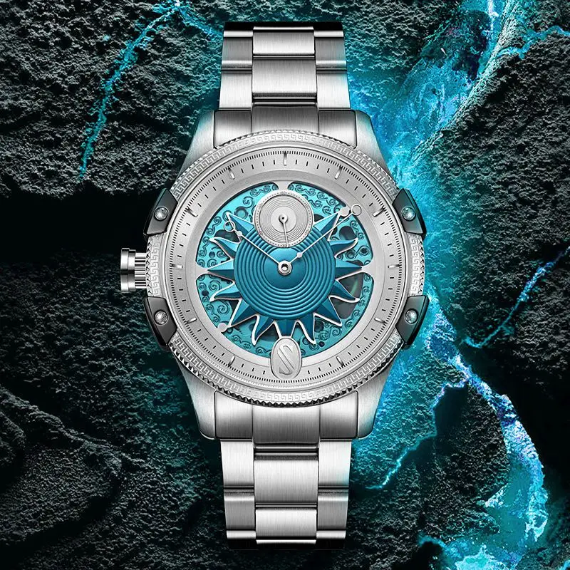 ) Watch Men's Automatic Mechanical Watch Large Dial Waterproof Steel Belt European and American Wristwatch
) Watch Men's Automatic Mechanical Watch Large Dial Waterproof Steel Belt European and American Wristwatch