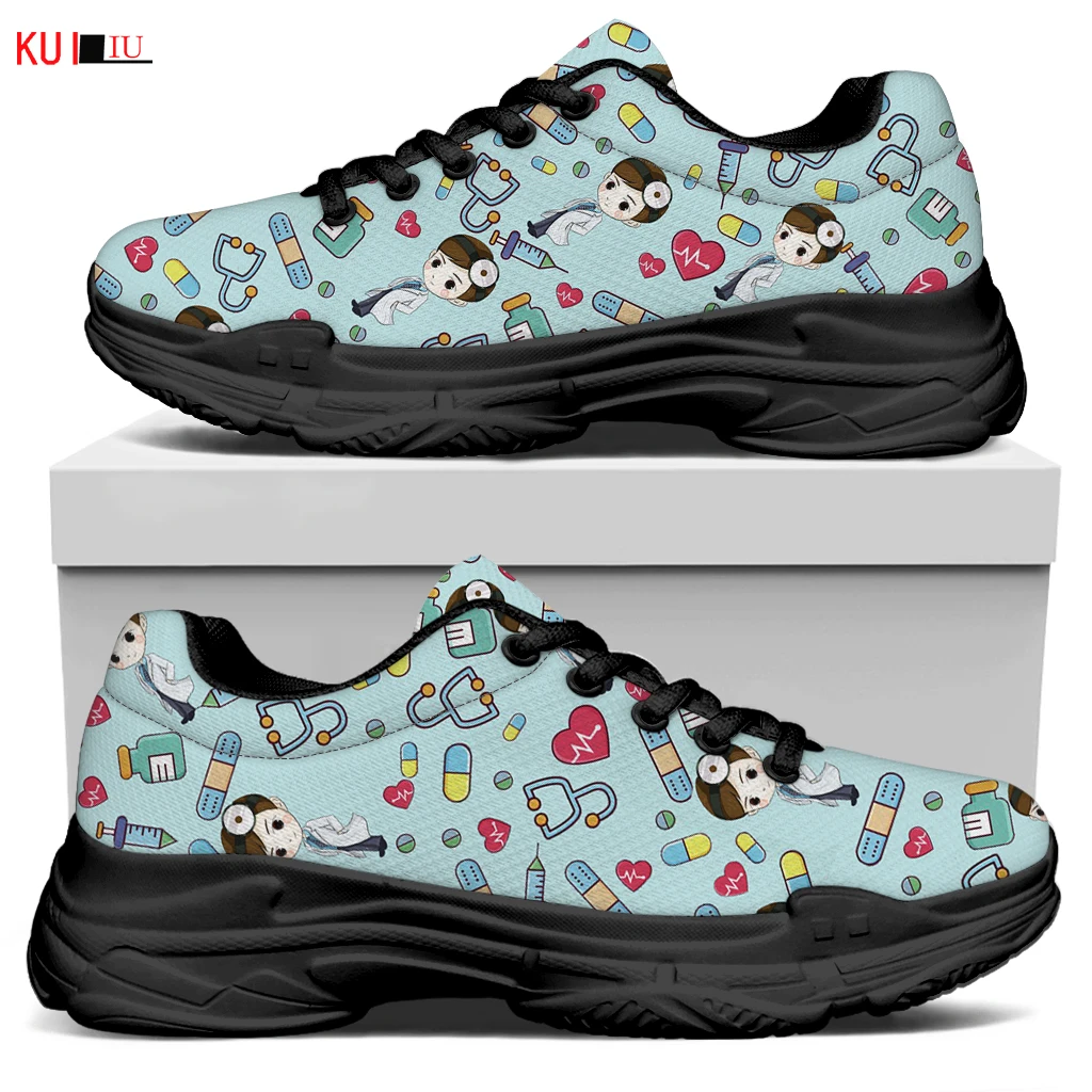 KUILIU Doctor Heart Cartoon Print Women Platform Shoes Comfortable Luxury Brand Casual Flat Bottom Breathable Mesh Shoe For Lady
KUILIU Doctor Heart Cartoon Print Women Platform Shoes Comfortable Luxury Brand Casual Flat Bottom Breathable Mesh Shoe For Lady