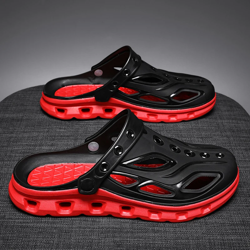 High Quality Summer Sandals Cut-out Fashion Baotou Slippers Men's Outdoor Anti slip Beach Shoes Thick Sole Casual Hole Shoes 45
High Quality Summer Sandals Cut-out Fashion Baotou Slippers Men's Outdoor Anti slip Beach Shoes Thick Sole Casual Hole Shoes 45