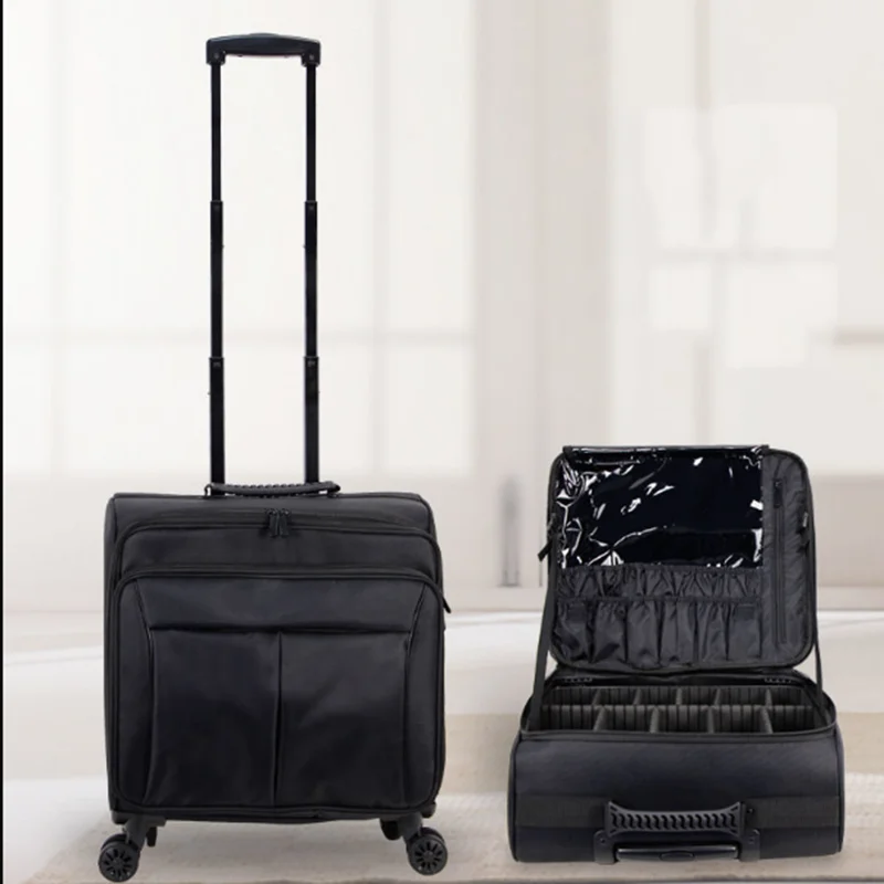 Women Rolling Beauty Case Makeup Suitcase Trolley Cosmetic Case Wheels Nails Makeup Rolling Suitcase Neceser Mujer Makeup Bag
Women Rolling Beauty Case Makeup Suitcase Trolley Cosmetic Case Wheels Nails Makeup Rolling Suitcase Neceser Mujer Makeup Bag
