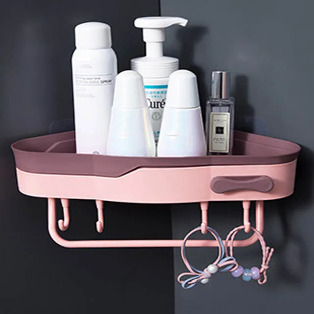 Free Punch Wall Corner Shower Shelf With Hook Bathroom Shelve Shampoo Shower Shelf Holder Kitchen Storage Rack Organizer 
Free Punch Wall Corner Shower Shelf With Hook Bathroom Shelve Shampoo Shower Shelf Holder Kitchen Storage Rack Organizer