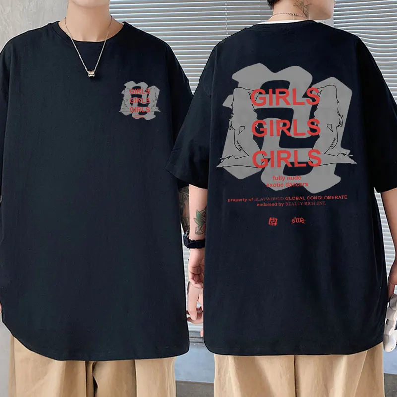 Fashion Kpop RR Kankan Girls Girls Girls Double Sided Print Tshirt Women Men Hip Hop Pure Cotton Tees Woman Oversized T-shirt
Fashion Kpop RR Kankan Girls Girls Girls Double Sided Print Tshirt Women Men Hip Hop Pure Cotton Tees Woman Oversized T-shirt