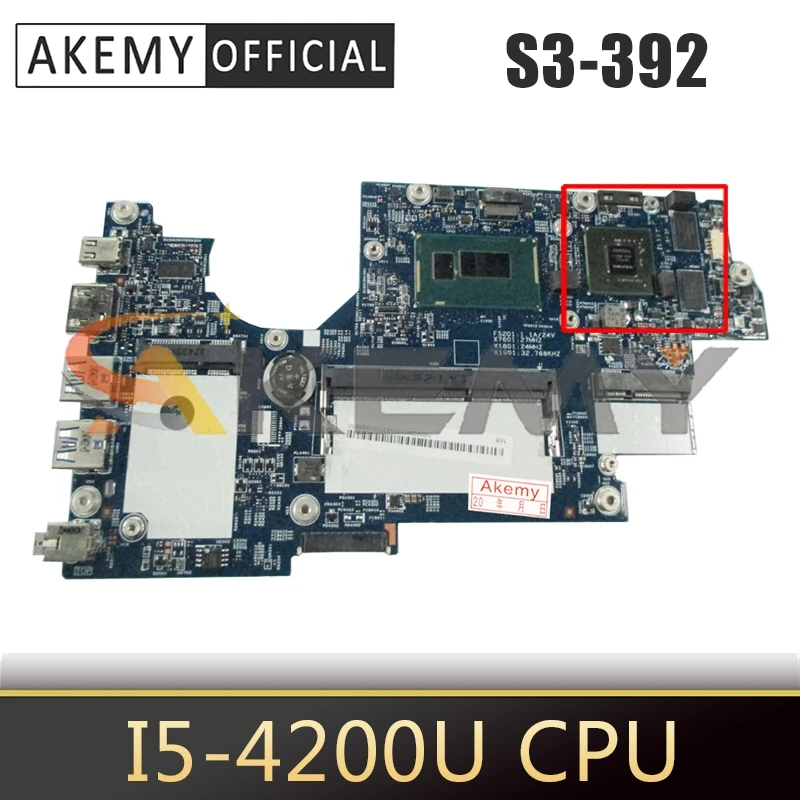 Материнская плата для ноутбука ACER Aspire S3-392 i5-4200U материнская плата для ноутбука 12265-2 SR170 N14M-LP-S-A1 DDR3
Материнская плата для ноутбука ACER Aspire S3-392 i5-4200U материнская плата для ноутбука 12265-2 SR170 N14M-LP-S-A1 DDR3