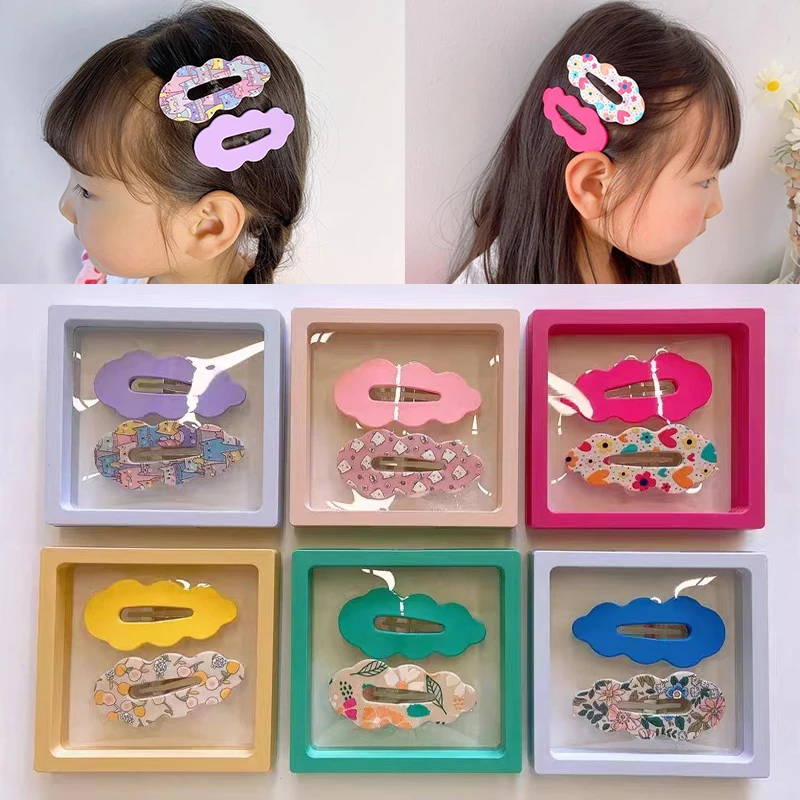 2 Pcs Hairpin BB Clip With Candy Color Box Cute Cartoon Printed Hairpins Sweet Girl Princess Hair Accessories
2 Pcs Hairpin BB Clip With Candy Color Box Cute Cartoon Printed Hairpins Sweet Girl Princess Hair Accessories