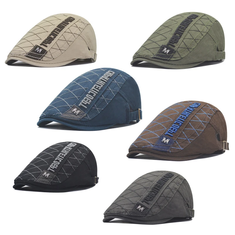 Casual Men's Hats Retro Berets Hat For Women Cotton Visors Embroidery Herringbone Flat Caps Artist Peaked Newsboy Cap
Casual Men's Hats Retro Berets Hat For Women Cotton Visors Embroidery Herringbone Flat Caps Artist Peaked Newsboy Cap