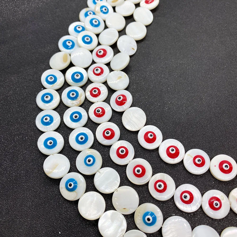 Natural Shell Beads Devil's Eye Disc-shaped Fashion Jewelry Accessories for DIY Earrings Necklace Bracelets Turkish Eye Beaded
Natural Shell Beads Devil's Eye Disc-shaped Fashion Jewelry Accessories for DIY Earrings Necklace Bracelets Turkish Eye Beaded
