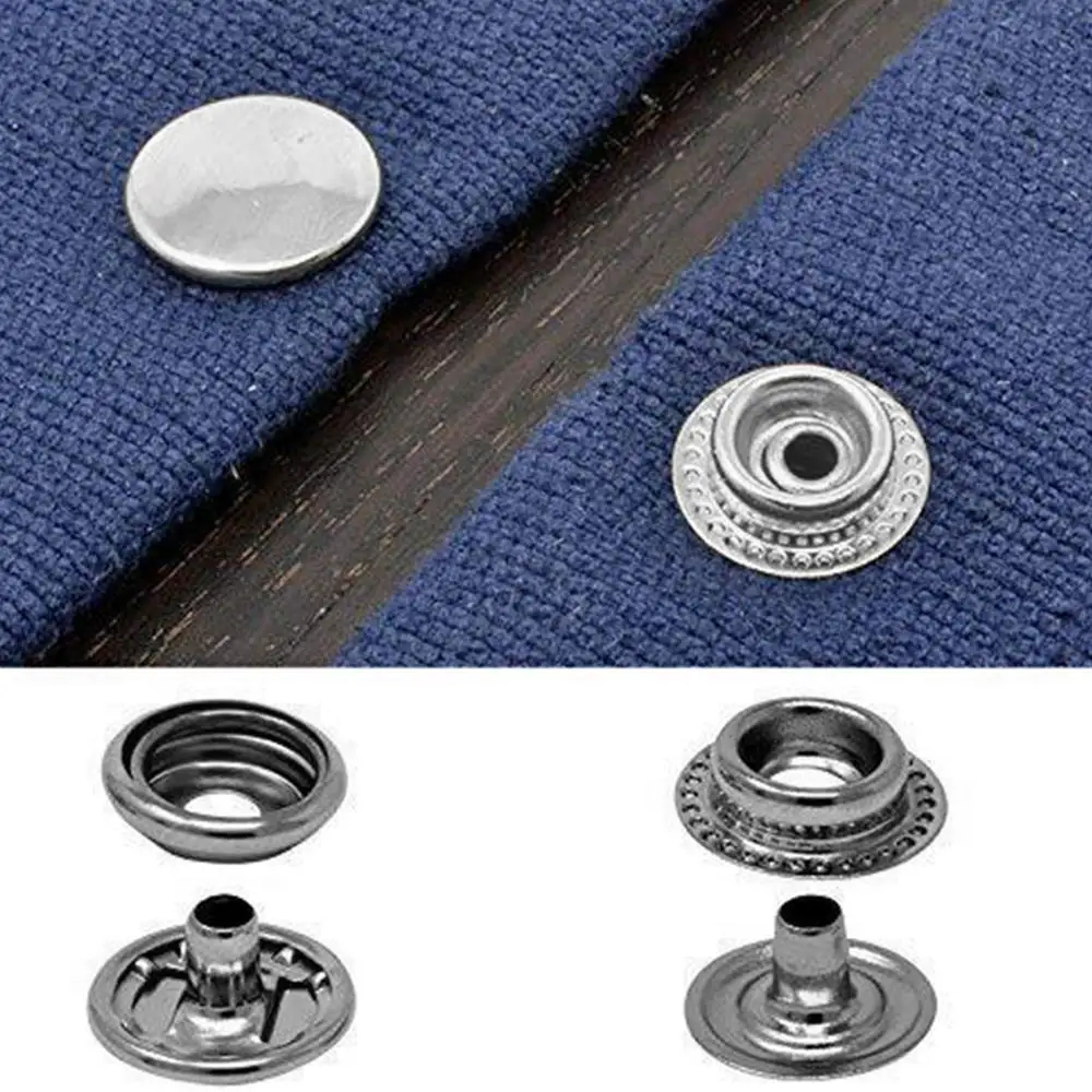 100Pcs Stainless Steel Snap Button Rustproof Press Studs Handcrafting Sewing Decoration Snap Fastener
100Pcs Stainless Steel Snap Button Rustproof Press Studs Handcrafting Sewing Decoration Snap Fastener